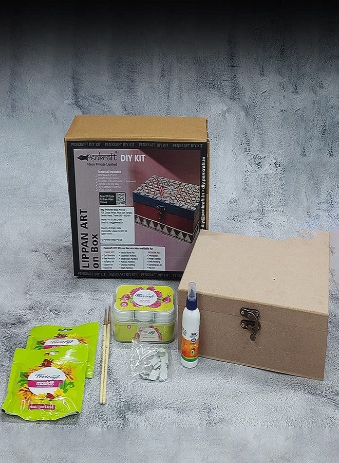 Penkraft Lippan Art on MDF Box DIY Kit | Free Video Tutorial - Image 1